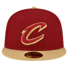 Cleveland Cavaliers 2-Tone 59FIFTY Fitted Hat sale - Wine/Gold for sale