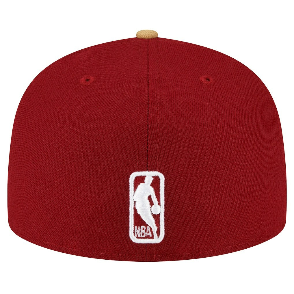 Cleveland Cavaliers 2-Tone 59FIFTY Fitted Hat sale - Wine/Gold for sale