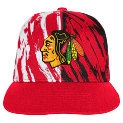 Chicago Blackhawks Youth Propel Flat Brim Snapback Hat - Red Hats