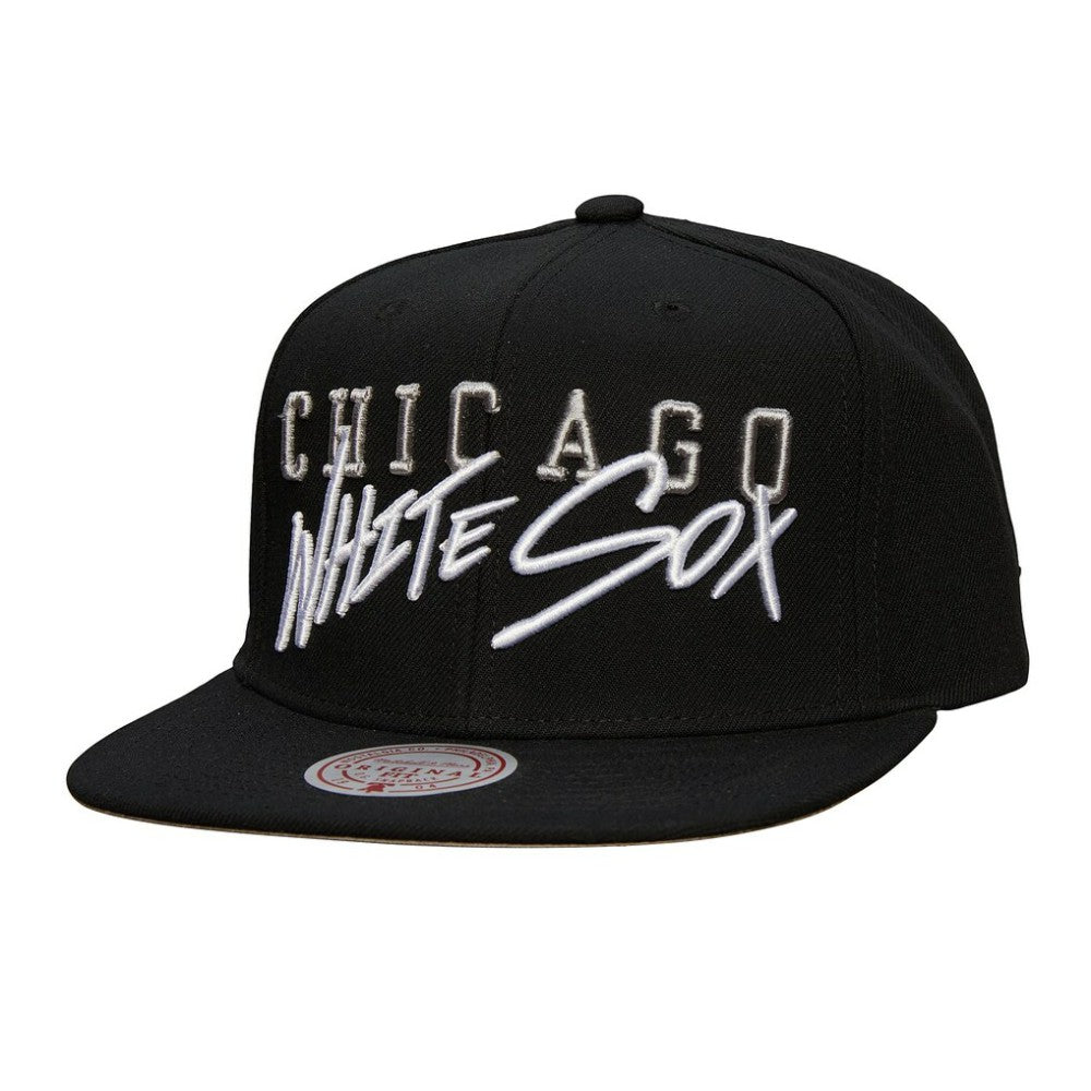Chicago White Sox Team Tagged Snapback Hat Black