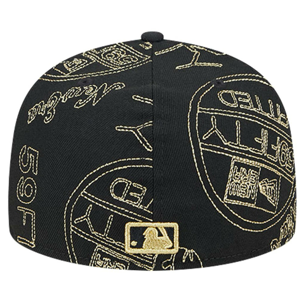 Arizona Diamondbacks 59FIFTY Day Allover Fitted Hat Black