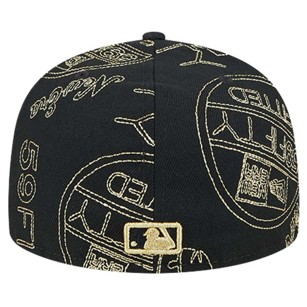 Atlanta Braves 59FIFTY Day Allover Fitted Hat Black