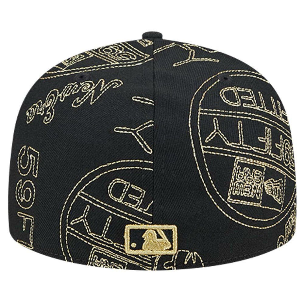 Chicago White Sox 59FIFTY Day Allover Fitted Hat Black