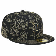 Detroit Tigers 59FIFTY Day Allover Fitted Hat Black