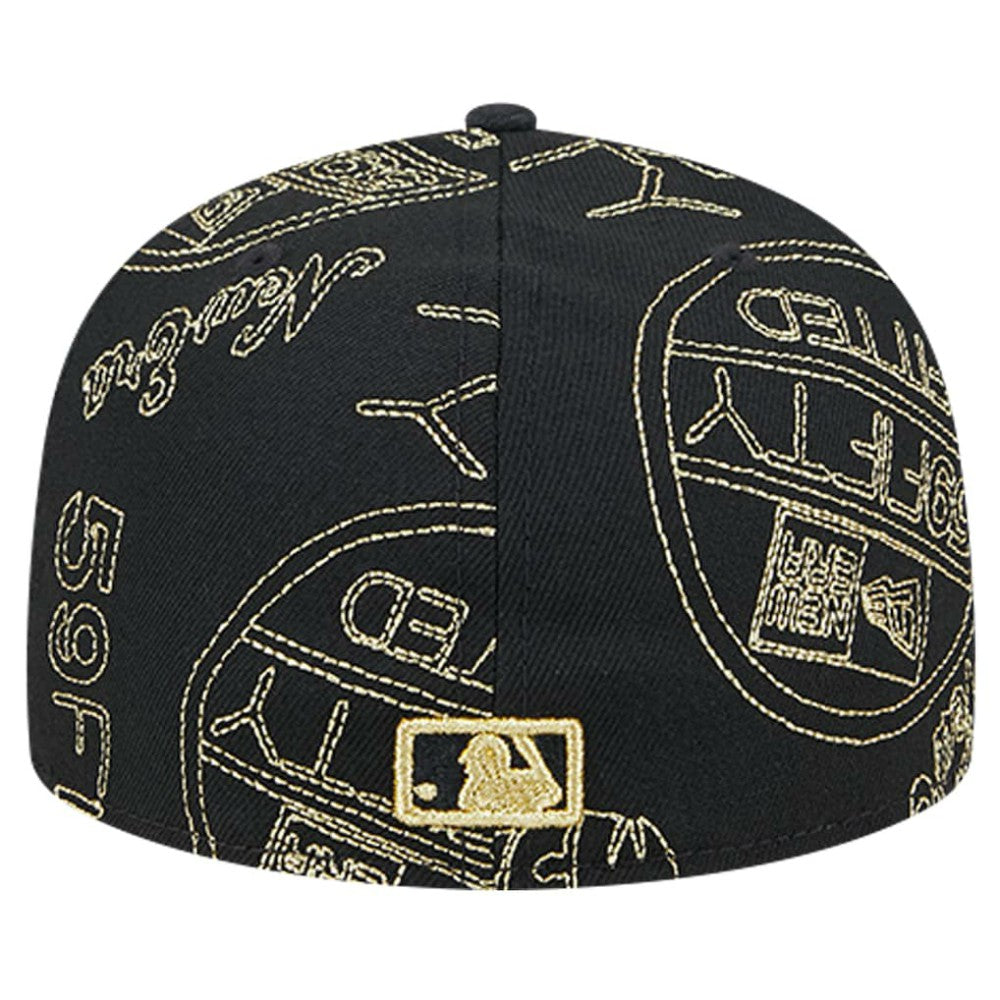 Detroit Tigers 59FIFTY Day Allover Fitted Hat Black