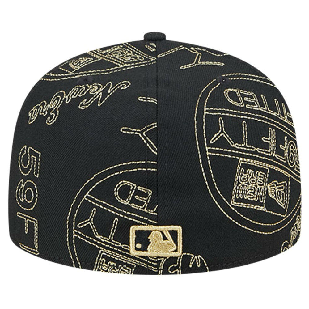 St. Louis Cardinals 59FIFTY Day Allover Fitted Hat Black