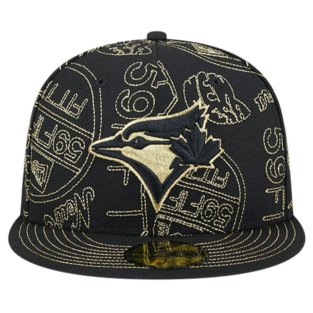 Toronto Blue Jays 59FIFTY Day Allover Fitted Hat Black