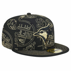 Toronto Blue Jays 59FIFTY Day Allover Fitted Hat Black