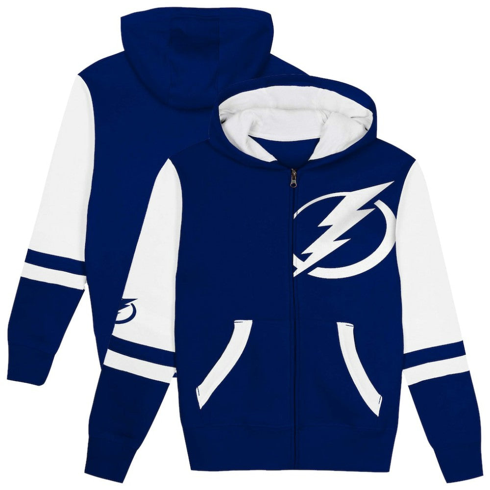 Tampa Bay Lightning Preschool Face Off Full-Zip Hoodie - Blue Hoodies