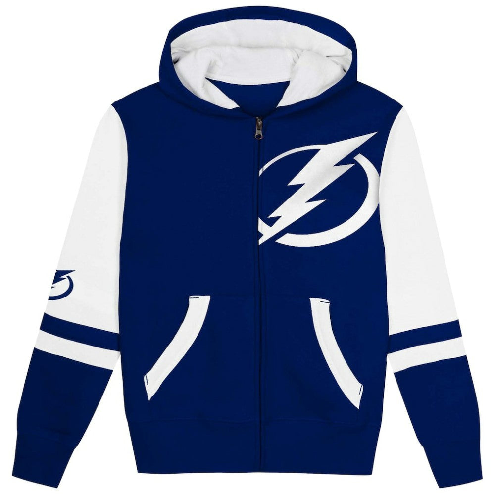 Tampa Bay Lightning Preschool Face Off Full-Zip Hoodie - Blue Hoodies
