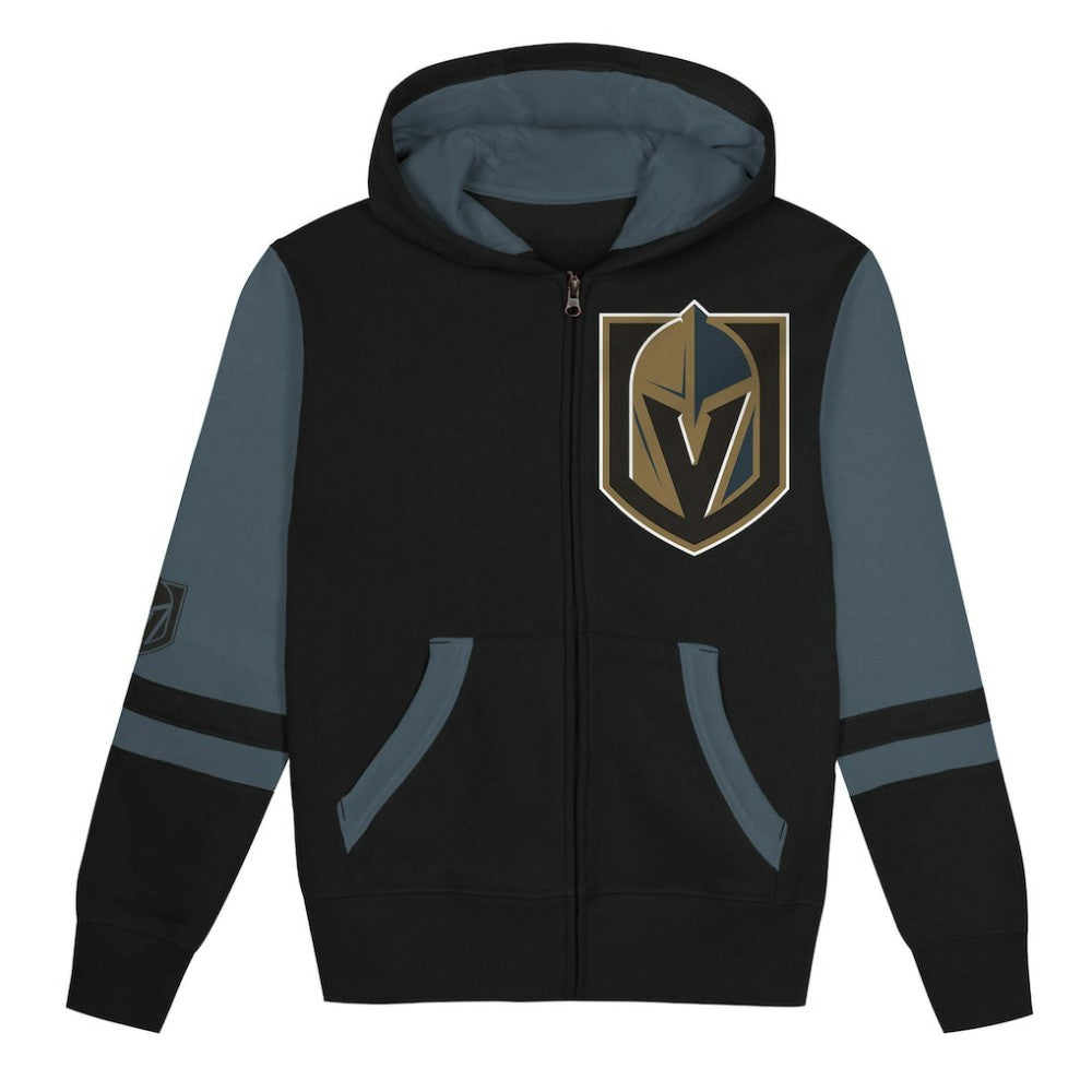 Vegas Golden Knights Preschool Face Off Full-Zip Hoodie - Black Hoodies