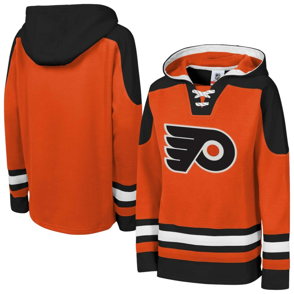 Philadelphia Flyers Youth Ageless Must Have Home V-Neck Pullover Hoodie - Orange Hoodies