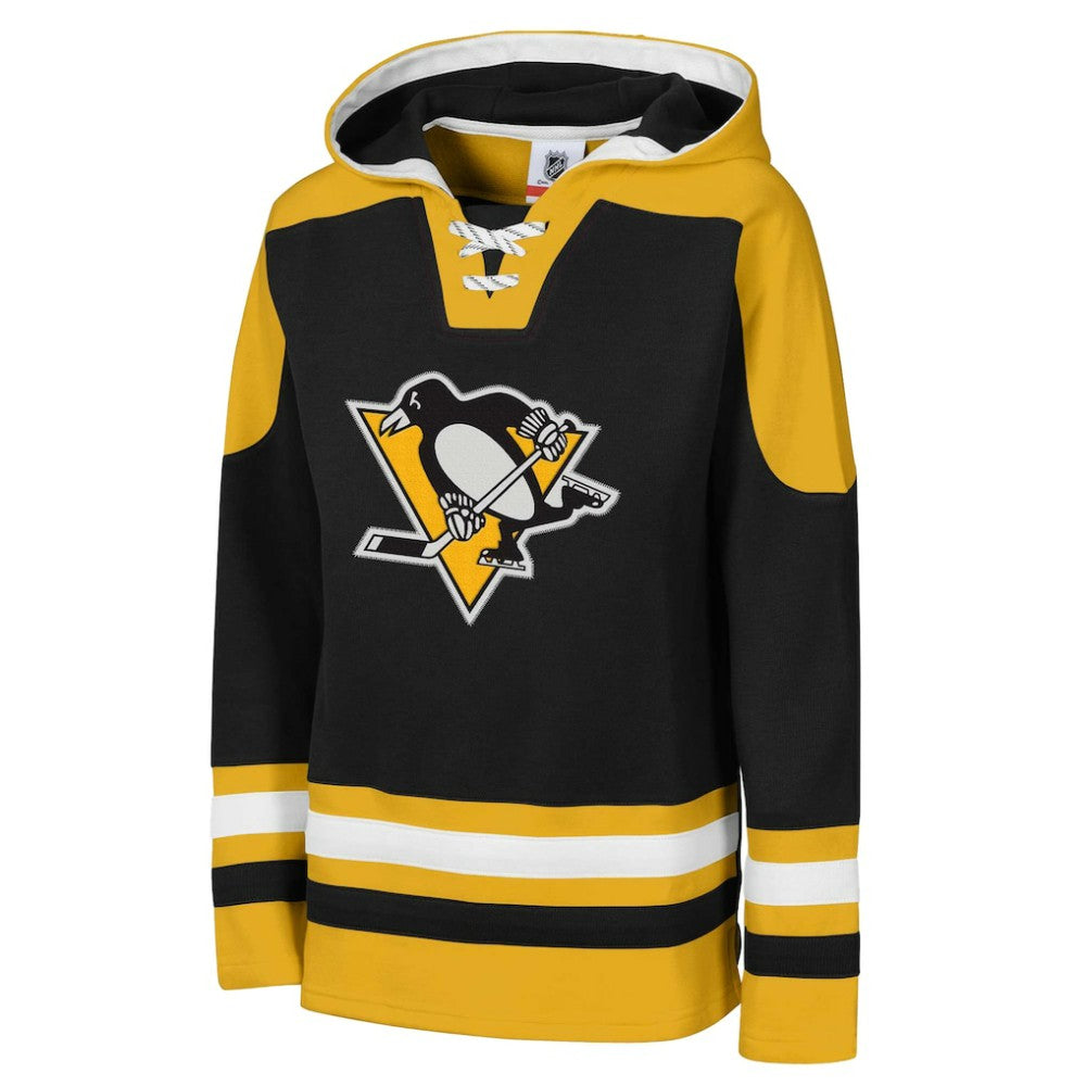 Pittsburgh Penguins Youth Ageless Must Have Home V-Neck Pullover Hoodie - Black Hoodies