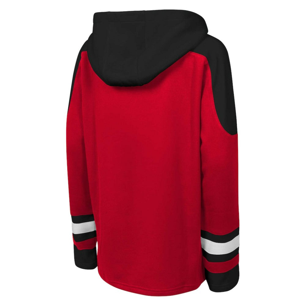 New Jersey Devils Youth Ageless Must Have Home V-Neck Pullover Hoodie - Red Jerseys