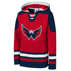 Washington Capitals Youth Ageless Must Have Home V-Neck Pullover Hoodie - Red Hoodies