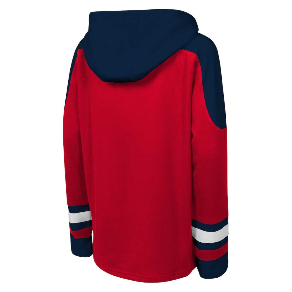 Washington Capitals Youth Ageless Must Have Home V-Neck Pullover Hoodie - Red Hoodies
