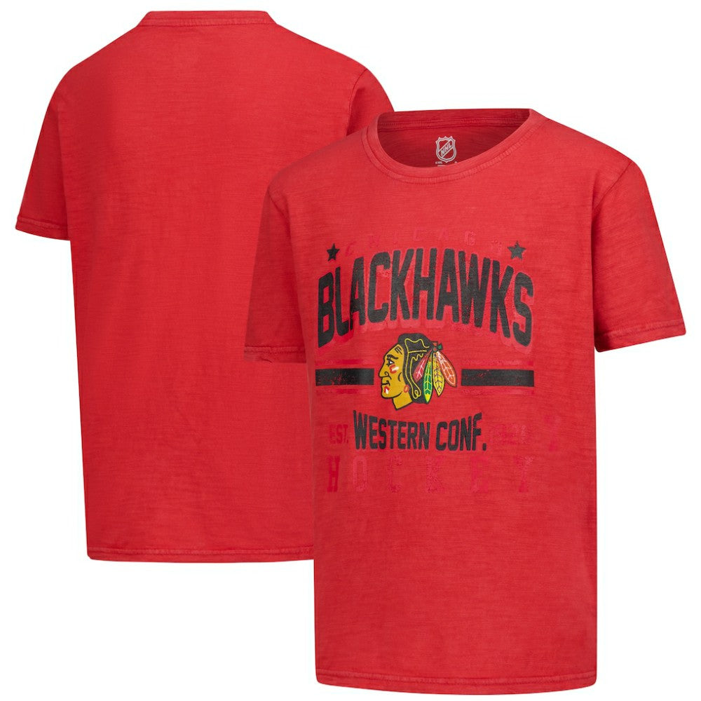 Chicago Blackhawks Youth Sure Short T-Shirt - Red T-shirts