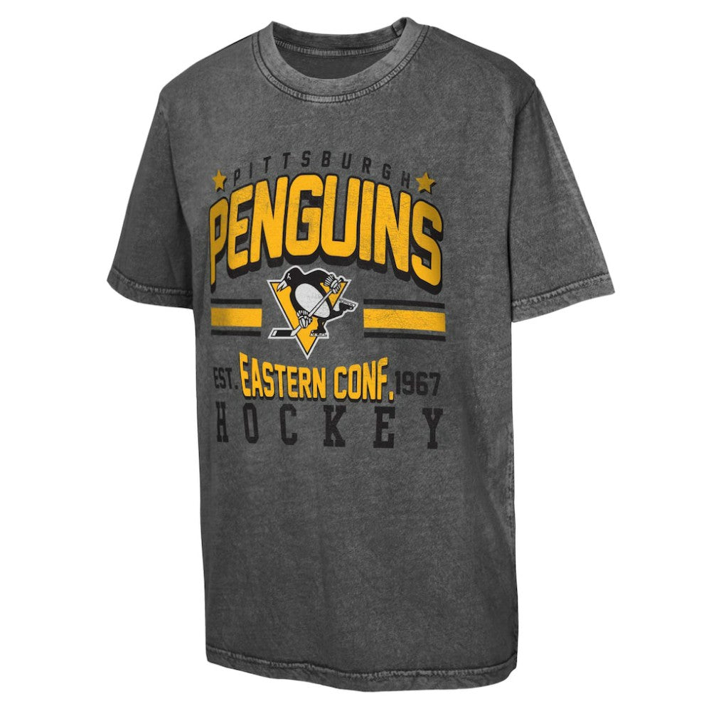Pittsburgh Penguins Youth Sure Short T-Shirt - Black T-shirts