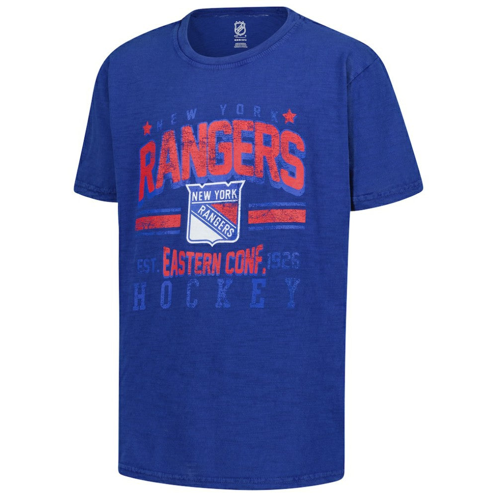New York Rangers Youth Sure Short T-Shirt - Royal T-shirts