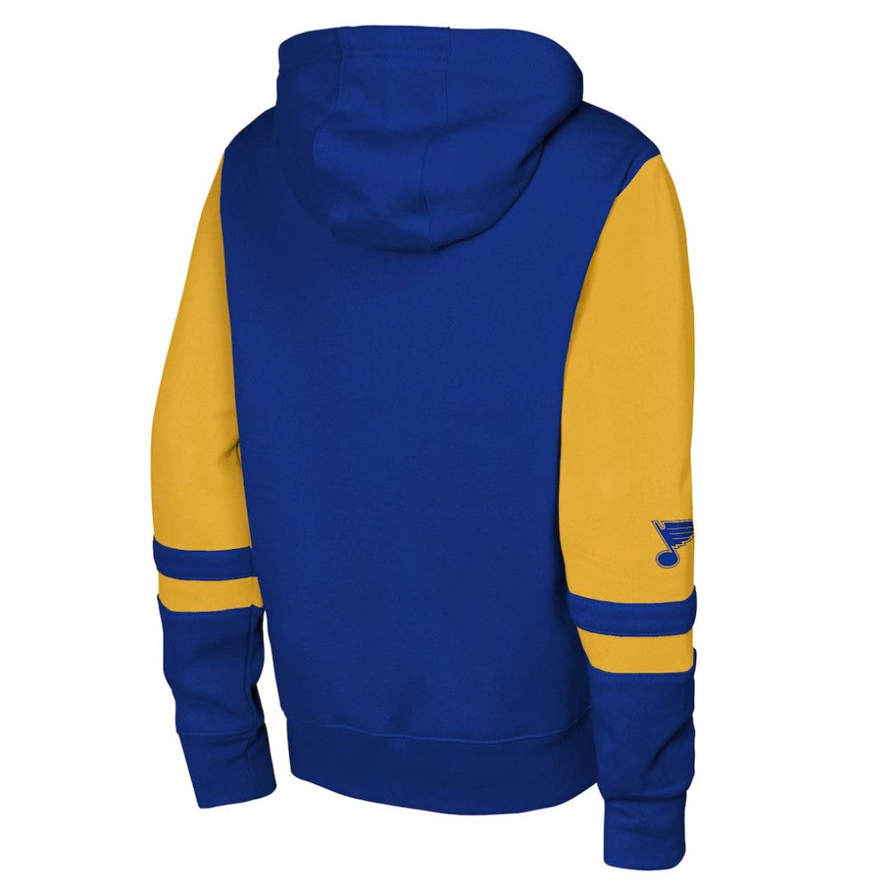 St. Louis Blues Youth Face Off Full-Zip Hoodie - Blue Hoodies