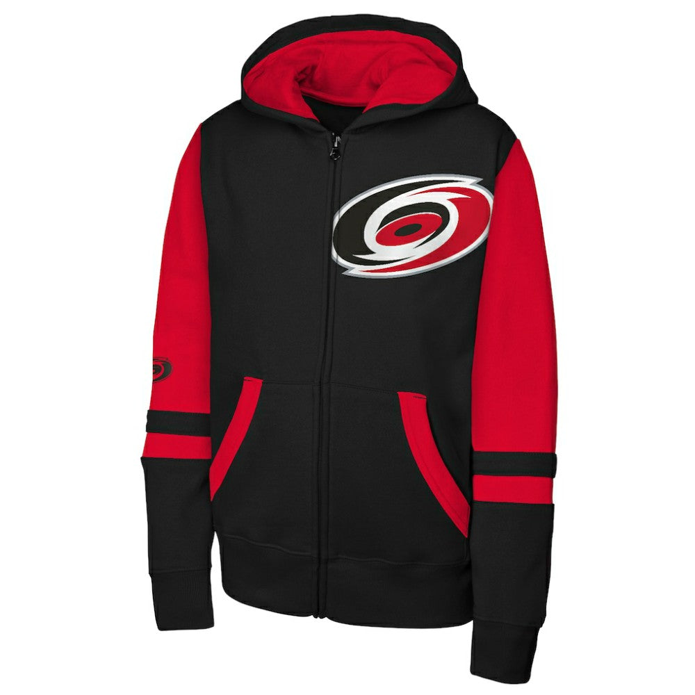 Carolina Hurricanes Youth Face Off Full-Zip Hoodie - Black Hoodies