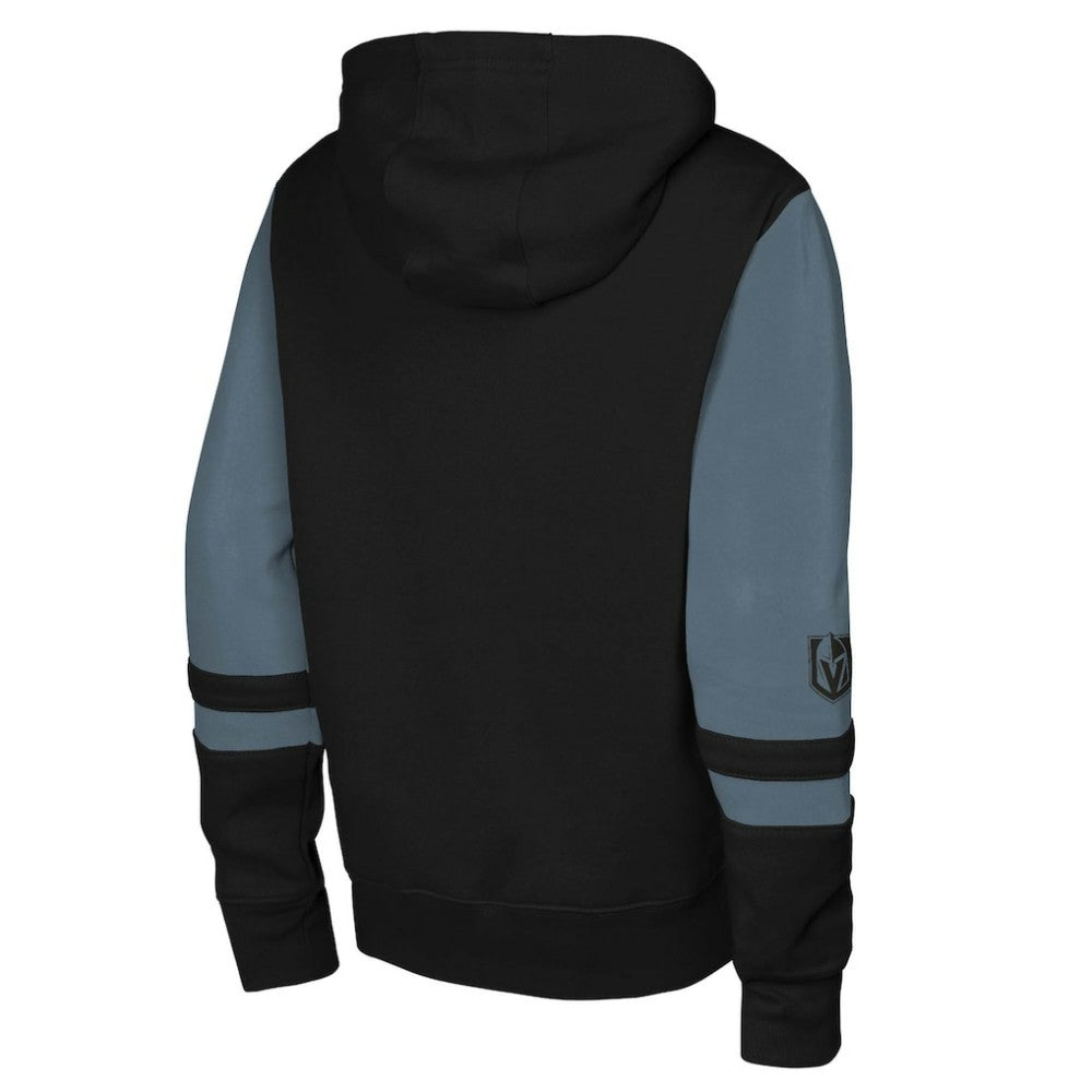 Vegas Golden Knights Youth Face Off Full-Zip Hoodie - Black Hoodies