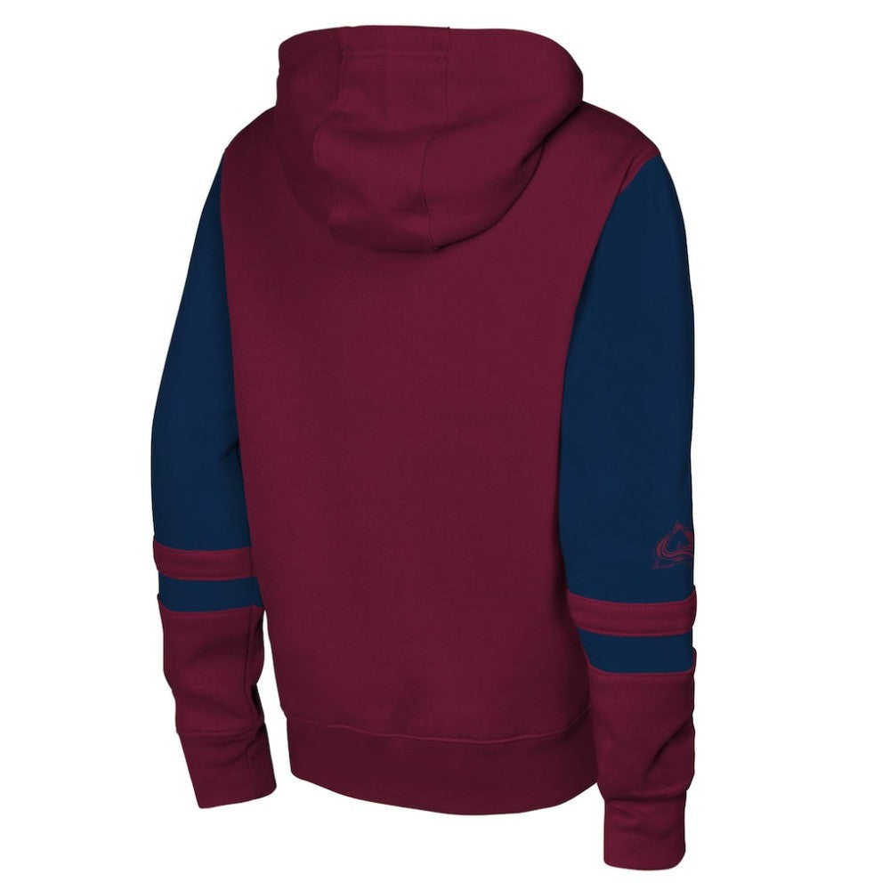 Colorado Avalanche Youth Face Off Full-Zip Hoodie - Burgundy Hoodies