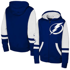 Tampa Bay Lightning Youth Face Off Full-Zip Hoodie - Blue Hoodies
