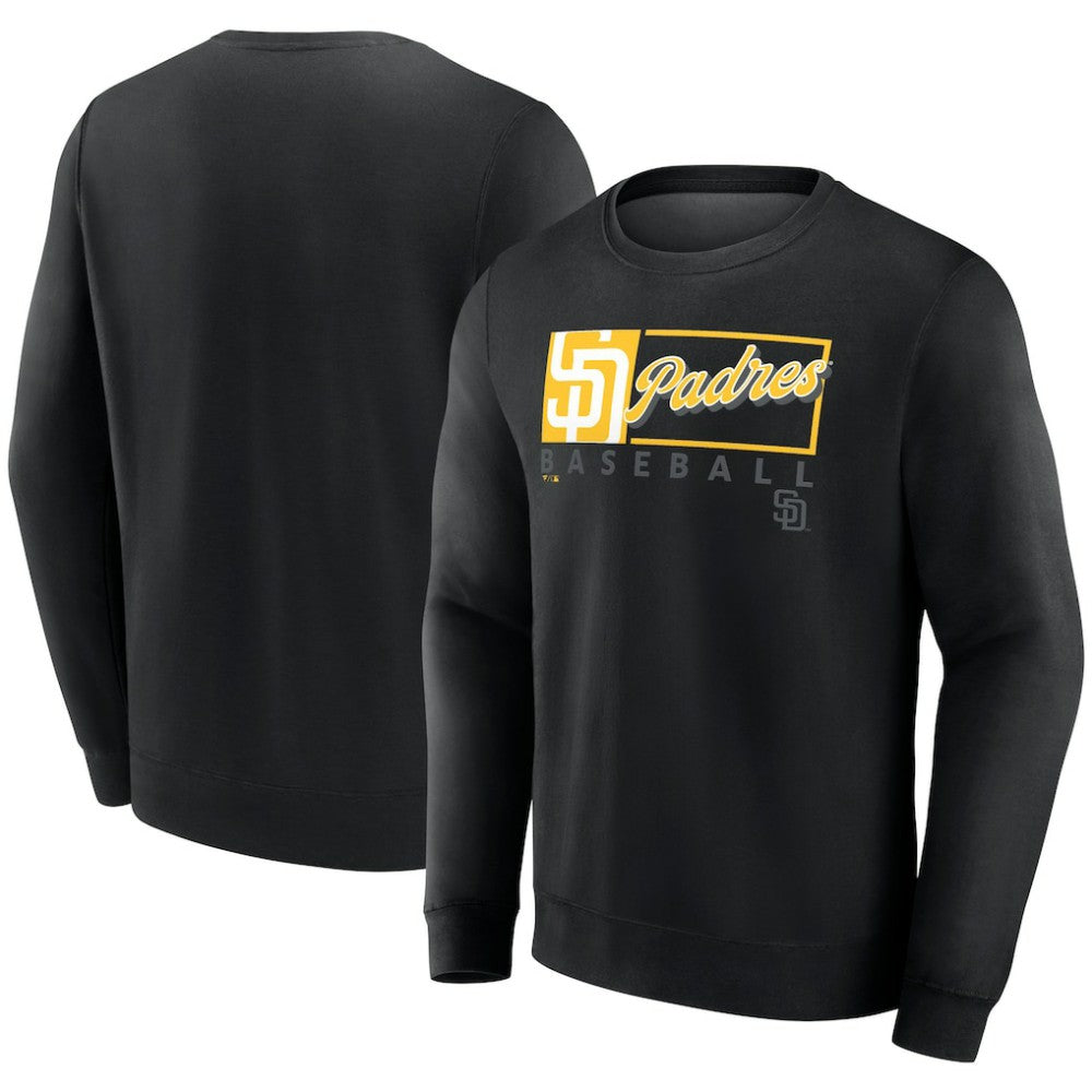 San Diego Padres Profile Big & Tall Pullover Sweatshirt Black