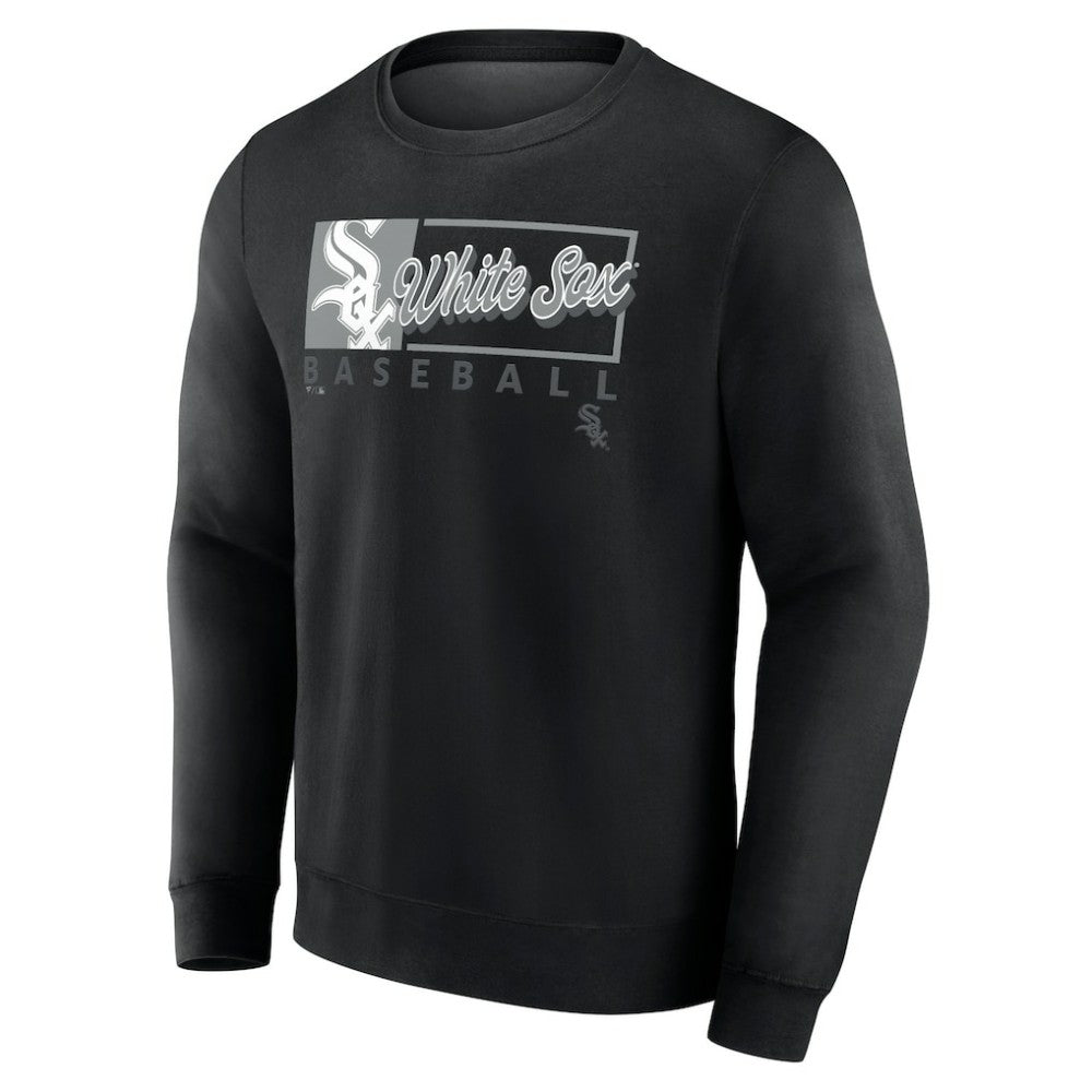 Chicago White Sox Profile Big & Tall Pullover Sweatshirt Black