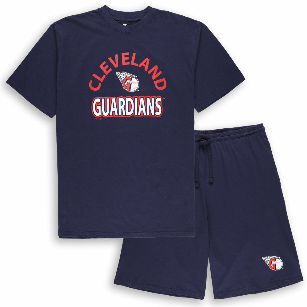 Cleveland Guardians Profile Big & Tall T-Shirt & Shorts Combo Set