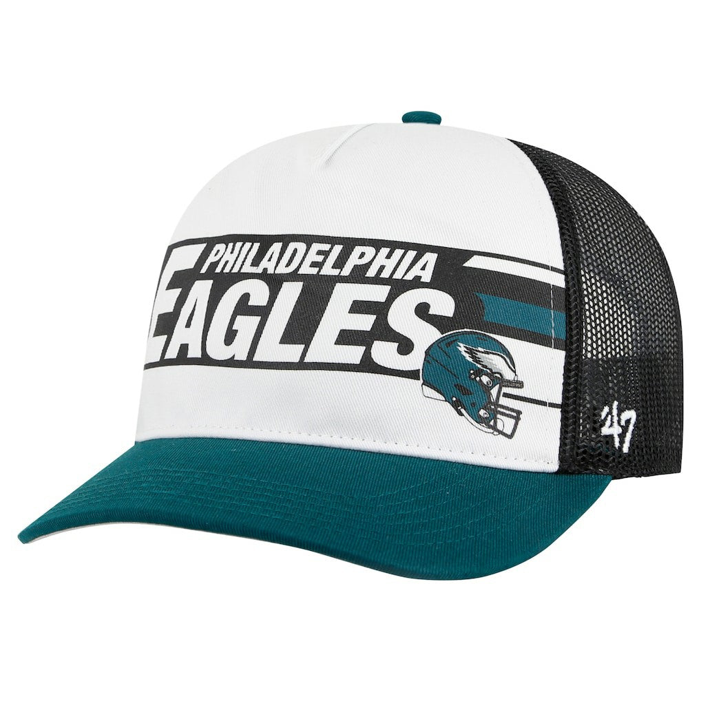 Philadelphia Eagles '47 Youth Trucker Adjustable Hat - White/Midnight Green for sale