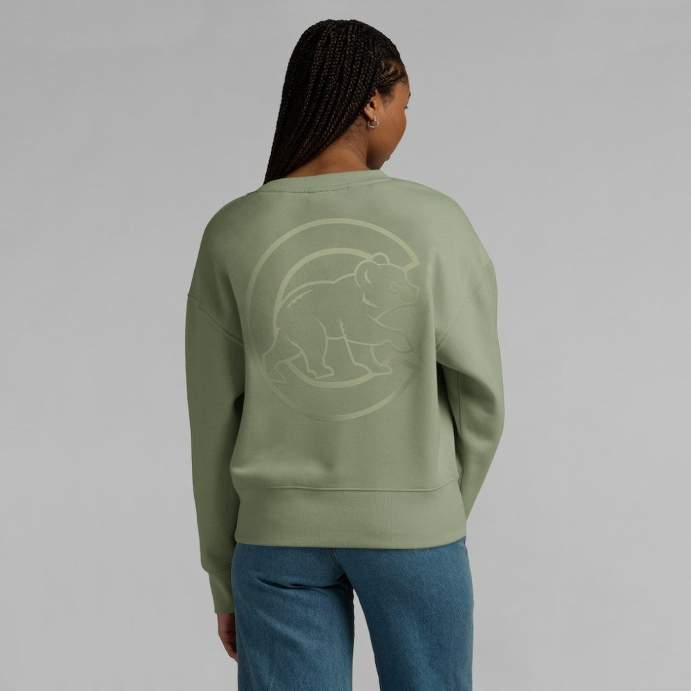 Chicago Cubs Women's Elements Flow Pullover Sweatshirt Green