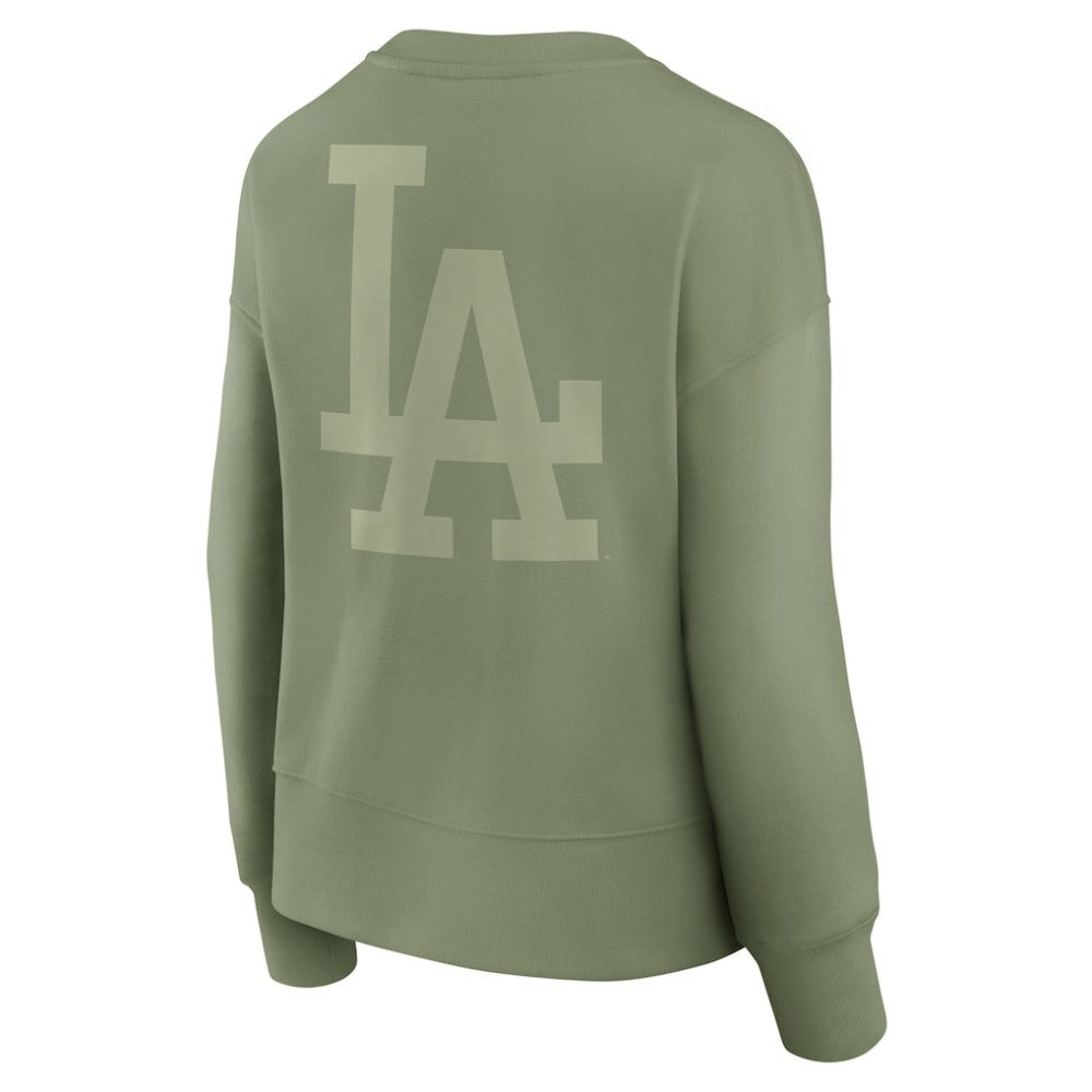 Los Angeles Dodgers Women's Elements Flow Pullover Sweatshirt Green