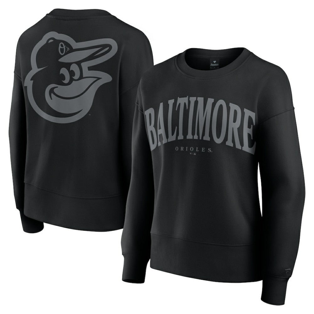 Baltimore Orioles Women's Elements Flow Pullover Sweatshirt Black