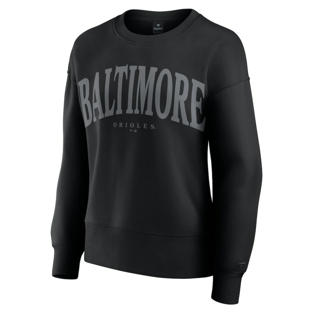 Baltimore Orioles Women's Elements Flow Pullover Sweatshirt Black