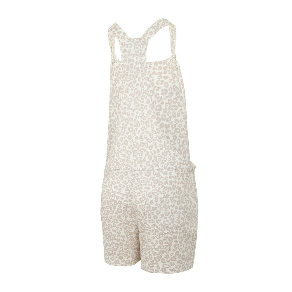 Houston Astros Concepts Sport Women's Montana Hacci Knit Romper Overalls Cream
