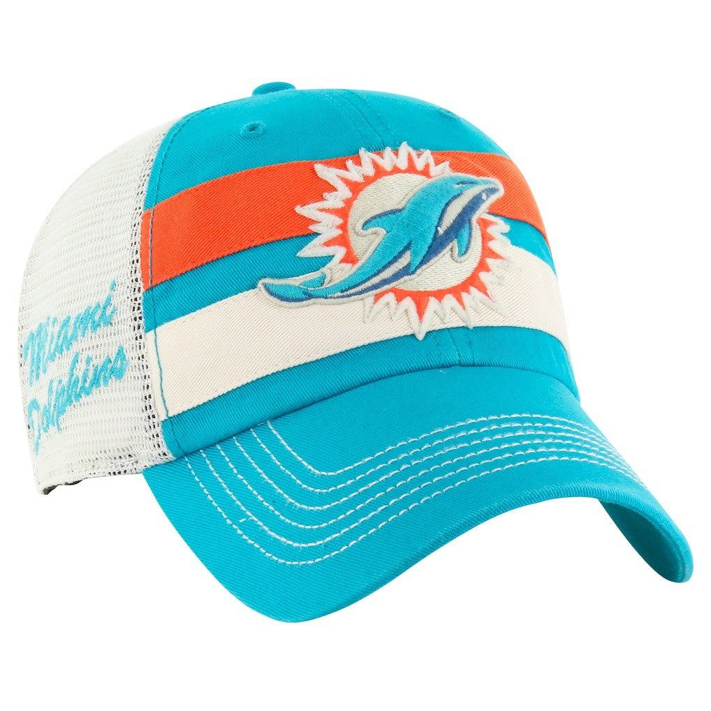 Miami Dolphins '47 Clubhouse Boon Clean-Up Trucker Adjustable Hat - Aqua online