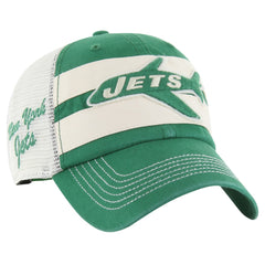New York Jets '47 Throwback Clubhouse Boon Clean-Up Trucker Adjustable Hat - Kelly Green cheap