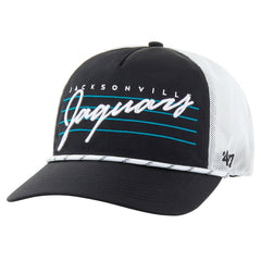Jacksonville Jaguars '47 Downburst Relaxed Hitch Trucker Adjustable Hat - Black/White sale