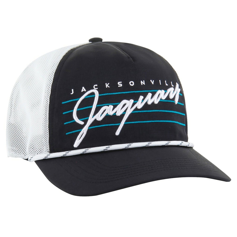 Jacksonville Jaguars '47 Downburst Relaxed Hitch Trucker Adjustable Hat - Black/White sale
