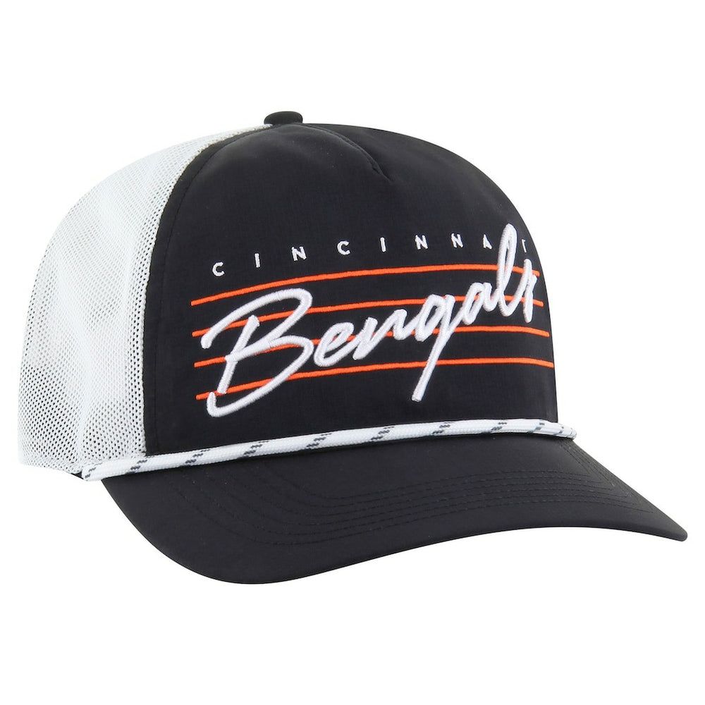 Cincinnati Bengals '47 Downburst Relaxed Hitch Trucker Adjustable Hat - Black/White for sale