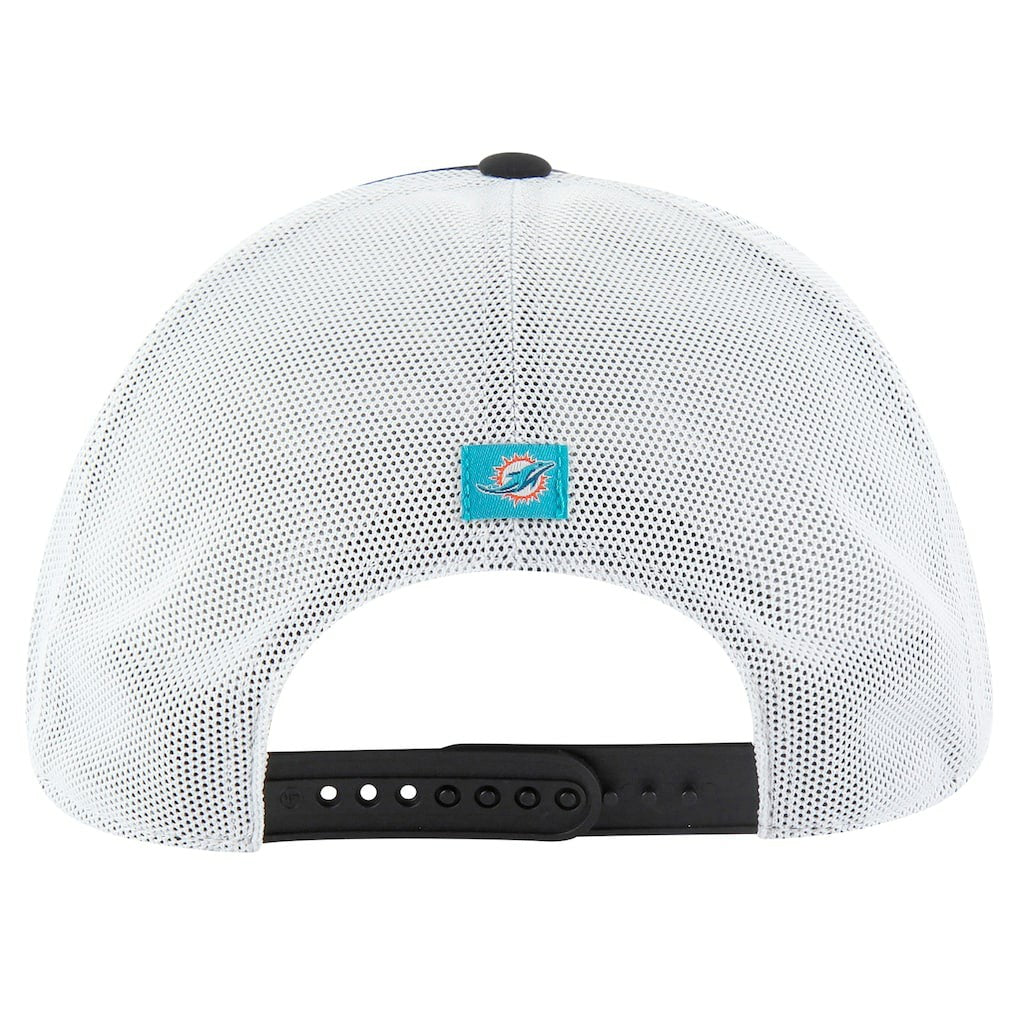 Miami Dolphins '47 Downburst Relaxed Hitch Trucker Adjustable Hat - Black/White cheap
