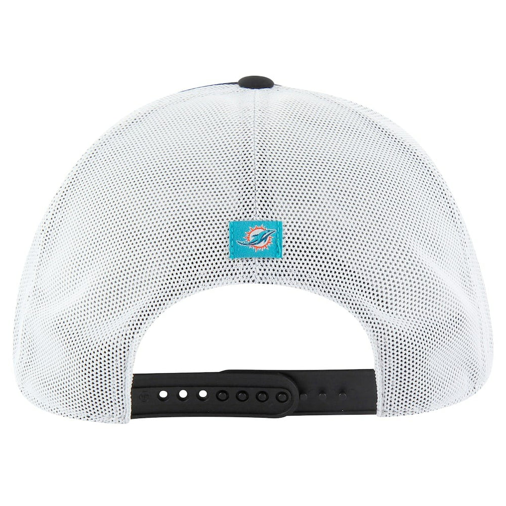 Miami Dolphins '47 Downburst Relaxed Hitch Trucker Adjustable Hat - Black/White cheap