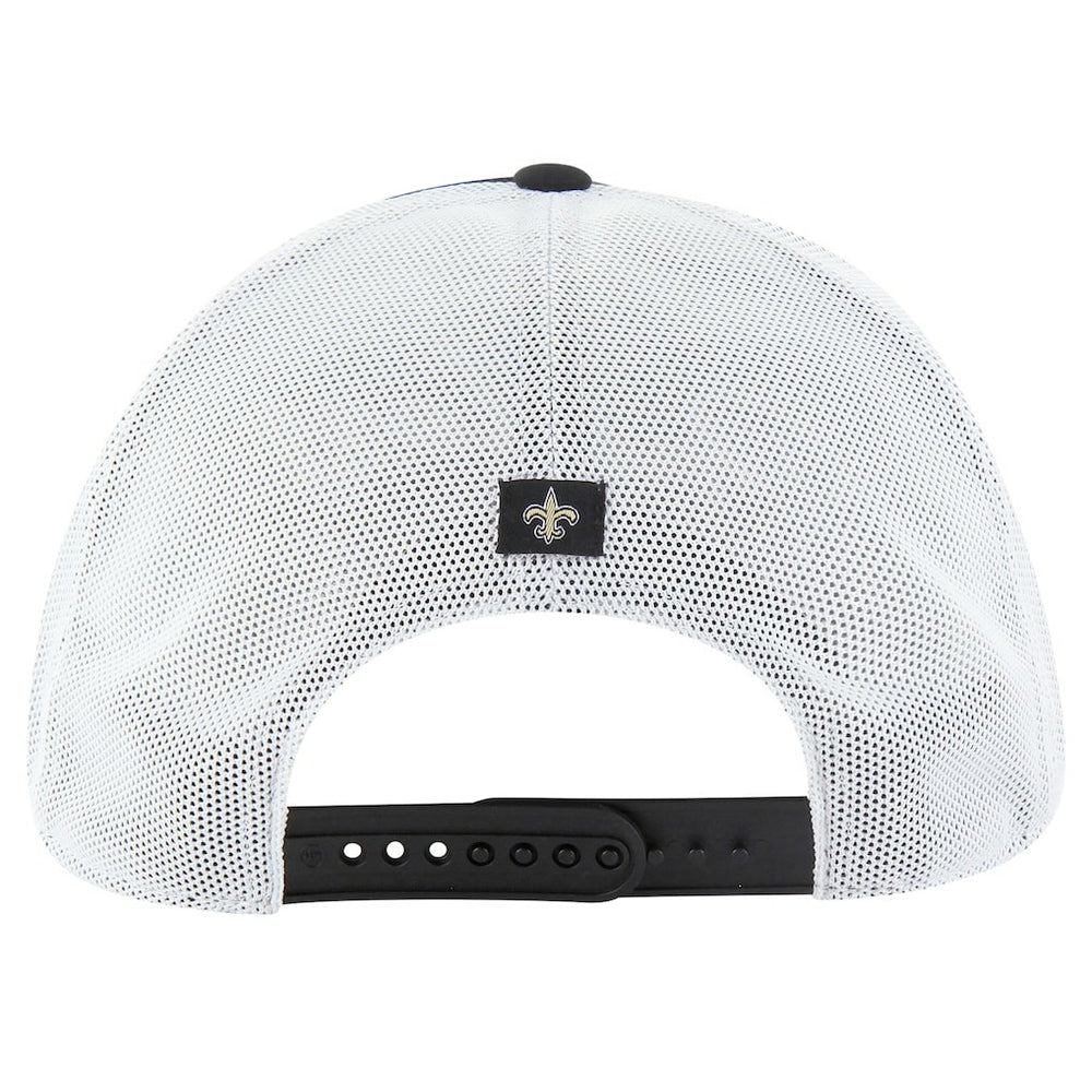 New Orleans Saints '47 Downburst Relaxed Hitch Trucker Adjustable Hat - Black/White cheap