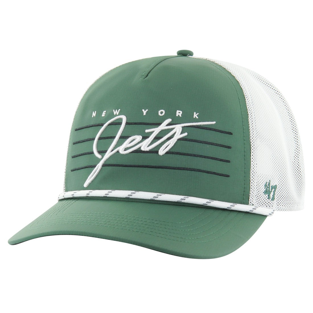 New York Jets '47 Downburst Relaxed Hitch Trucker Adjustable Hat - Green/White discount