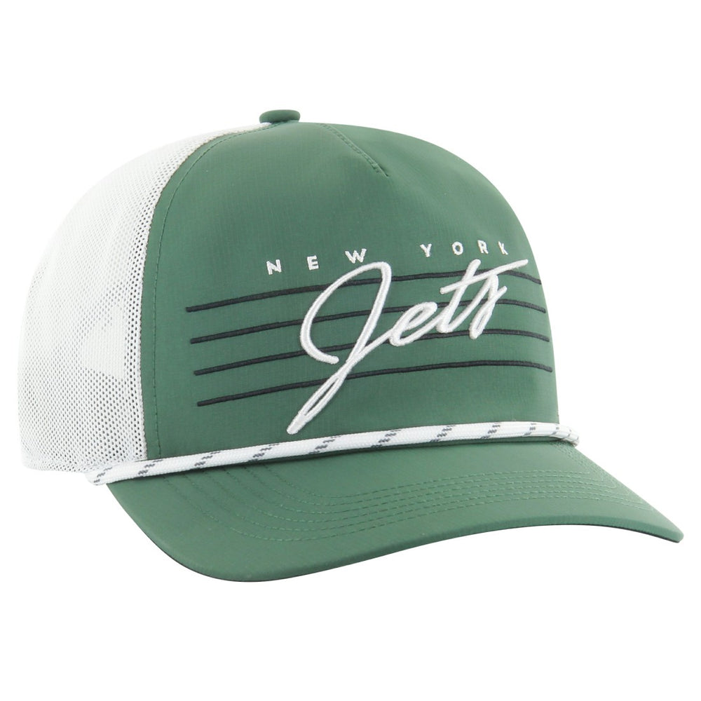 New York Jets '47 Downburst Relaxed Hitch Trucker Adjustable Hat - Green/White discount