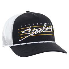 Pittsburgh Steelers '47 Downburst Relaxed Hitch Trucker Adjustable Hat - Black/White outlet