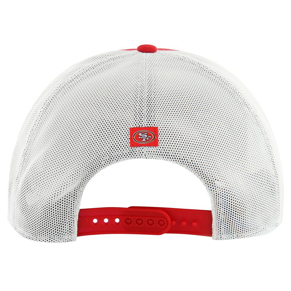 San Francisco 49ers '47 Downburst Relaxed Hitch Trucker Adjustable Hat - Scarlet/White online