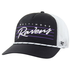 Baltimore Ravens '47 Downburst Relaxed Hitch Trucker Adjustable Hat - Black/White on sale